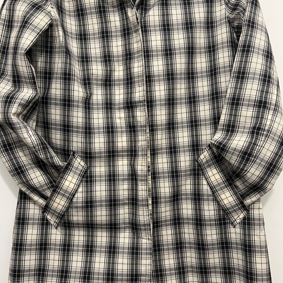 Bossini ladies black and white check coat - Picture 3 of 12